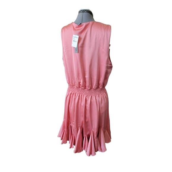 Love X Design Rose Petal Sleeveless Wrap Dress Ruffle Hem NWT - Picture 3 of 6
